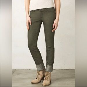 Prana Kara Olive Green Jeans 8/28